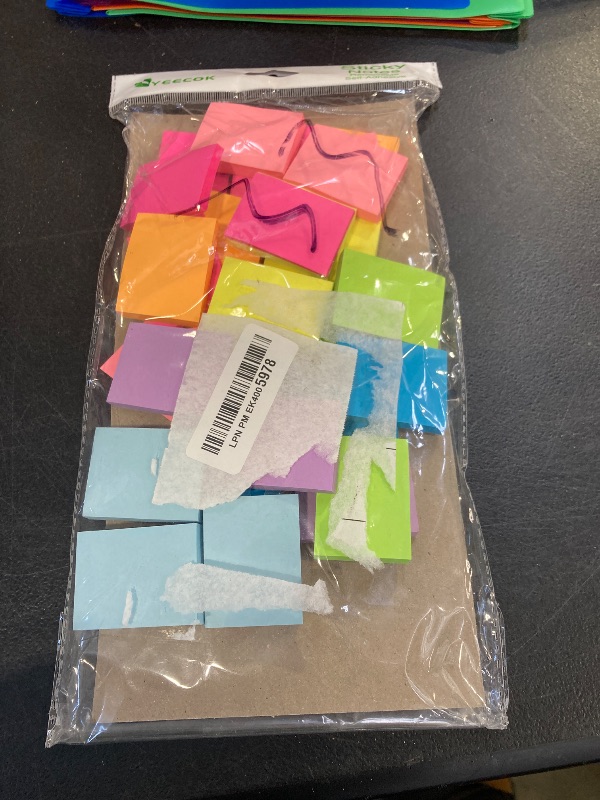 Photo 1 of (24 Pads) Sticky Notes 1.5x2 in, 8 Colors Post Self Sticky Notes Pad Its, Bright Post Stickies Colorful Sticky Notes for Office, Home, School, Meeting, 75 Sheets/pad