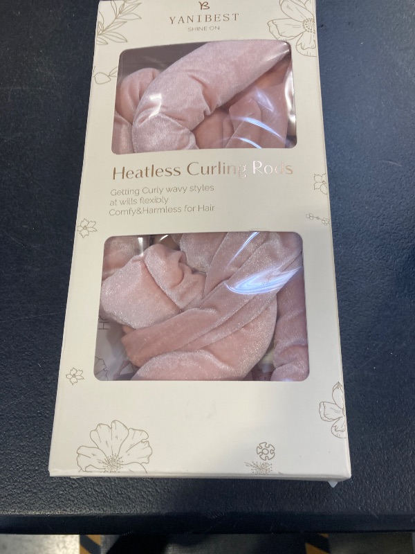 Photo 1 of Yanibest Heatless Hair Curler, No Heat Hair Curlers to Sleep in, Super Soft Ribbon Wrap for Long Hair, Overnight Heatless Curling Set with Scrunchies and Clip, for All Hair types