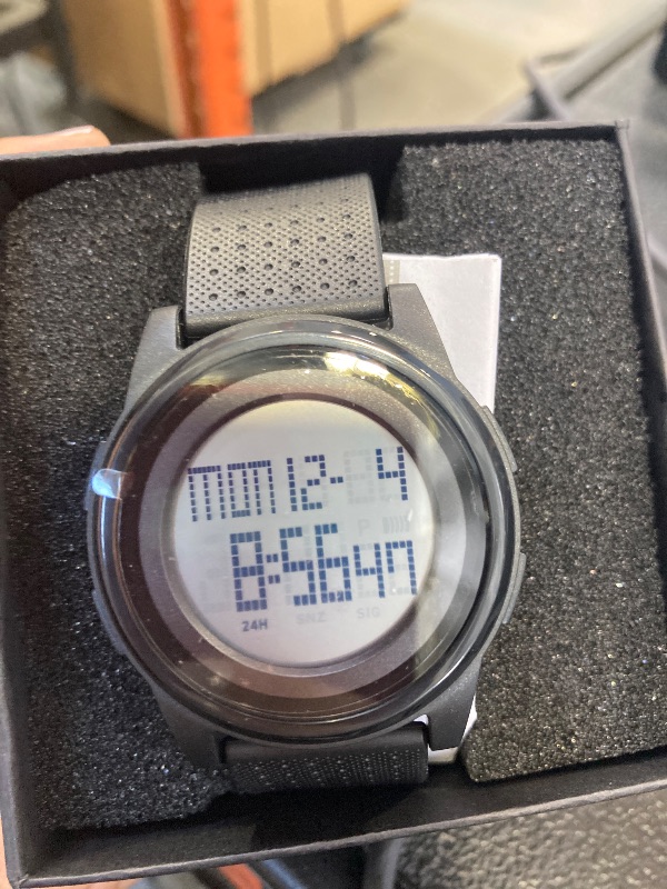 Photo 1 of MJSCPHBJK Mens Ultra-Thin Digital Sports Watch, Waterproof LED Luminous Fashion Wrist Watch for Men Womens