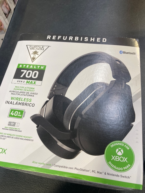 Photo 1 of Turtle Beach Stealth 700 Gen 2 MAX Multiplatform Amplified Wireless Gaming Headset - Xbox Series X|S, Xbox One, PS5, PS4, PC – Bluetooth, 40-Hr Battery, 50mm Speakers- Black (Renewed)