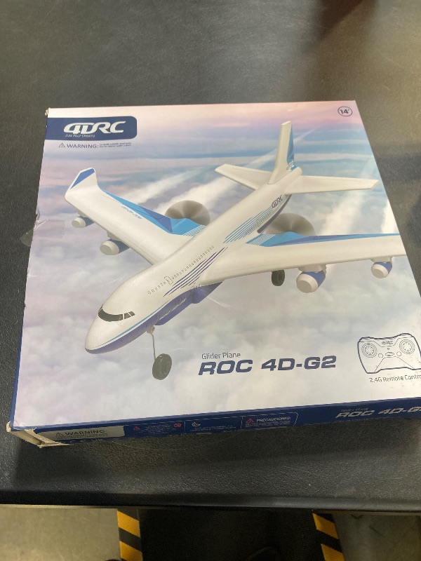 Photo 1 of 4DRC Remote Control Airplane for Kids Boys Adults, G2 Remote Control Plane Jet for Beginners Adult, Ready to Fly Airplane with One Key Aerobatic LED Light, RC Plane for Kids, 2 Battery