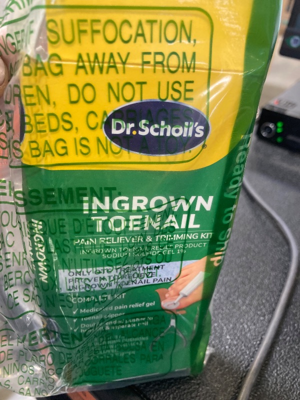 Photo 1 of Dr. Scholl's INGROWN TOENAIL PAIN RELIEVER & TRIMMING KIT, 0.3 oz // Only OTC Treatment Proven to Relieve Ingrown Toenail Pain - Includes Medicated Gel + Foam Rings + Bandages + Clipper & Pusher Tools