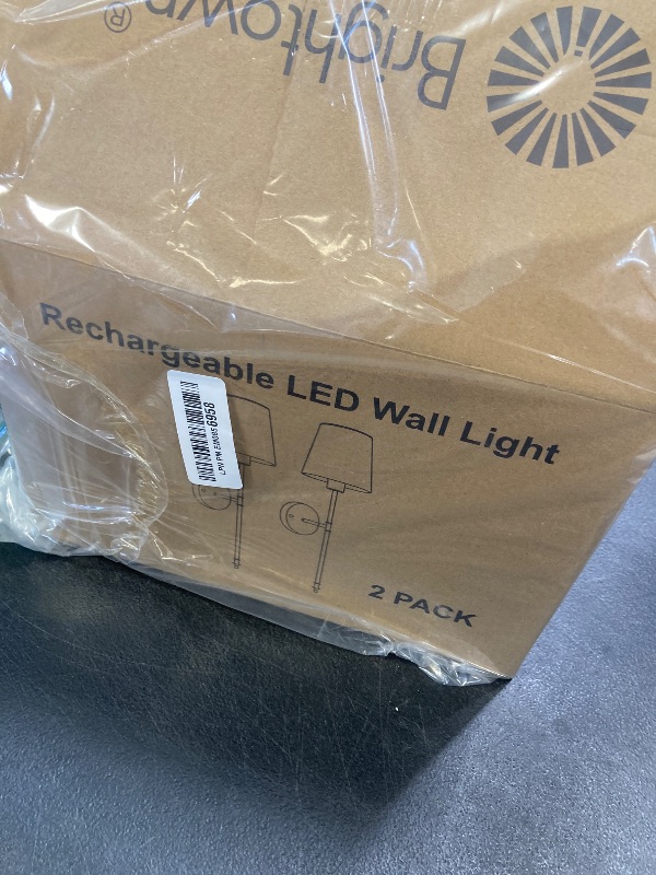 Photo 1 of Brightown Battery Operated Wall Sconces Set of 2, Cordless Wall Lights with Rechargeable Bulbs and Remote, 12 Lighting Colors and Dimmable, Battery Powered Wall Lights for Bedroom Living Room, Gold