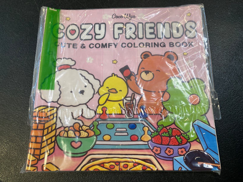 Photo 1 of Cozy Friends: Coloring Book for Adults and Teens Featuring Super Cute Animal Characters with Easy and Simple Designs for Relaxation
