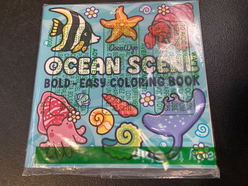 Photo 1 of Ocean Scene: Coloring Book for Adults and Kids, Bold and Easy Designs for Relaxation with Sea Life (Bold & Easy Coloring)