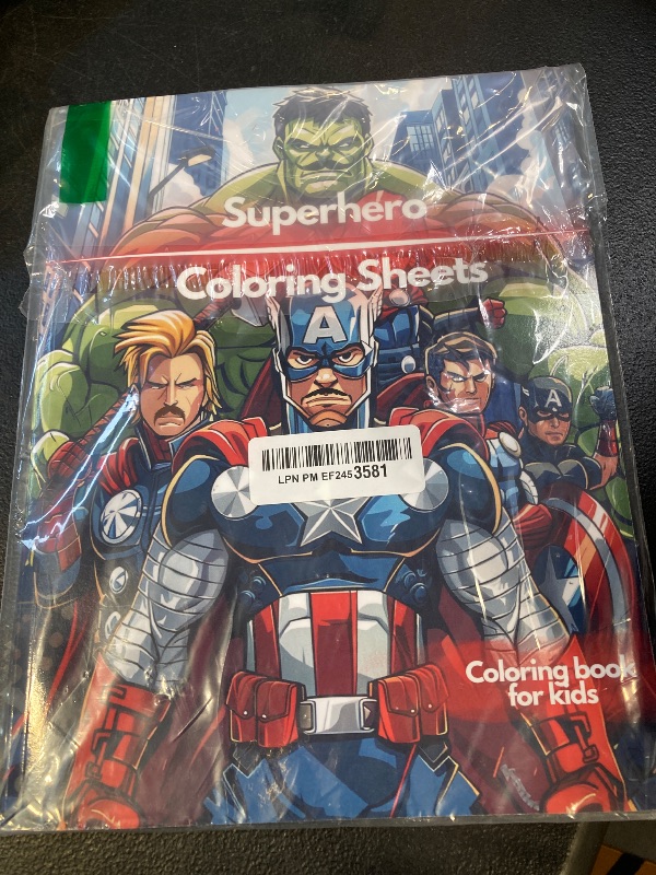 Photo 1 of Superhero coloring sheets: Book pages for kids