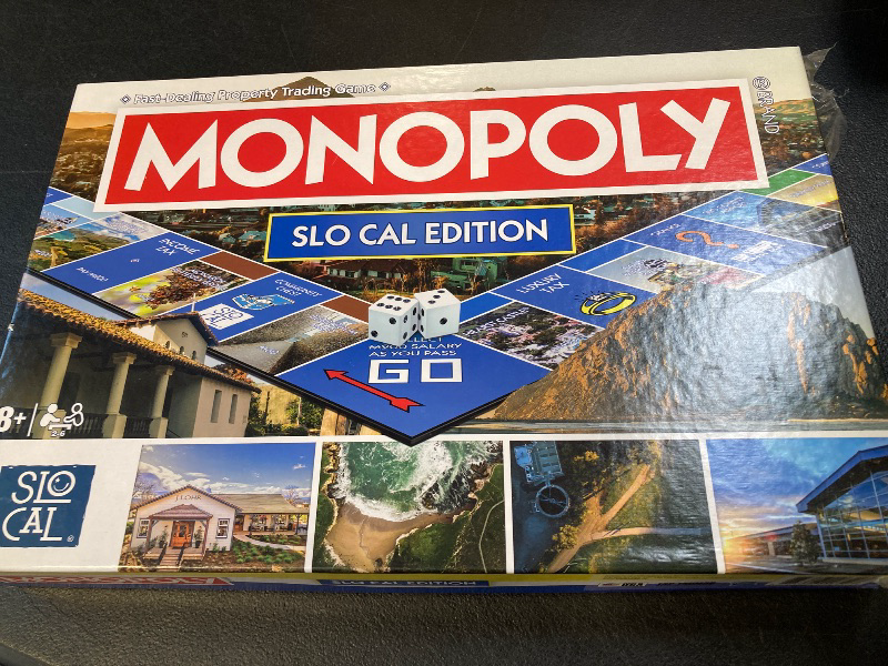 Photo 1 of Monopoly Board Game SLO Cal Edition : 2-6 Players Family Board Games for Kids and Adults, Board Games for Kids 8 and up, for Kids and Adults, Ideal for Game Night