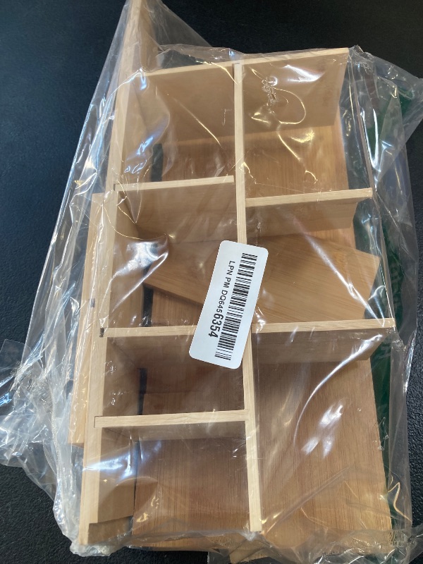 Photo 1 of Kitchen Details 8 Compartment Bamboo Caddy