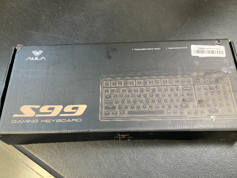 Photo 1 of AULA 99 Key Keyboard, Tri-Mode Bluetooth/2.4GHz/USB-C Cute Creamy Gaming Keyboard with Number Pad RGB Backlit, Media Knob Custom Mechanical Feel Computer Keyboards for MAC Xbox PC Gamer - Purple