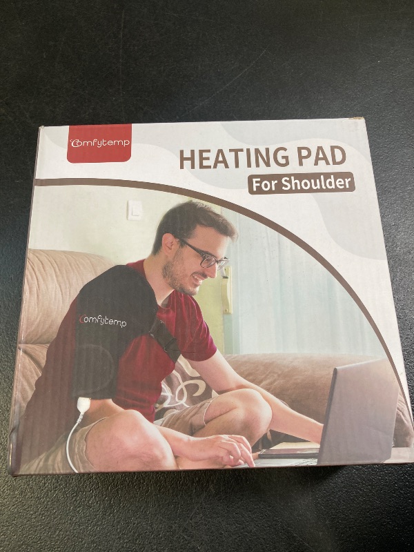 Photo 1 of Comfytemp Shoulder Heating Pad for Rotator Cuff Pain Relief, FSA HSA Eligible Heated Shoulder Wrap for Frozen Shoulder Heated Brace, Birthday Gifts for Mom Women, 3 Heat Settings, 2H Auto-Off (S/M)