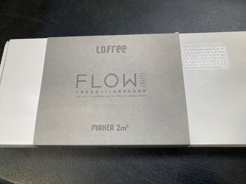 Photo 1 of Flow Lite 84 Keys Low Profile Mechanical Keyboard, 75% Swappable Rechargeable Wireless Keyboard with 2.4G Receiver, Bluetooth and Wired Connection for Windows, Mac/Specter Linear Switches (Marble)