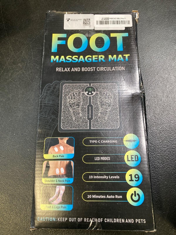 Photo 1 of Phixnozar Transcutaneous Electronic Nerve Stimulator, EMS Foot Massager for Muscle Relaxation, LCD Display Screen, Back & Legs Massager