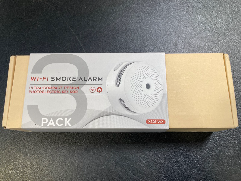 Photo 1 of X-Sense Smart Smoke Detector Fire Alarm with Replaceable Battery, Wi-Fi Smoke Detector, Real-Time App Notifications, XS01-WX, 3-Pack