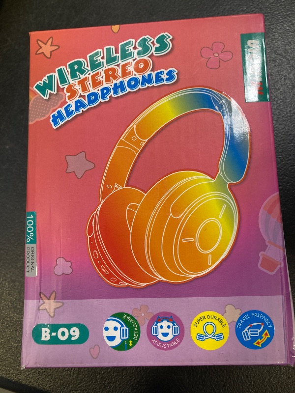 Photo 1 of MIDOLA Kids Headphones Bluetooth 5.3 Wireless Volume Limited 85/94dB Hearing Protection Over Ear,68 Hours Playtime Foldable Lightweight Headset with Built-in Mic for Toddler Child Travel School Purple