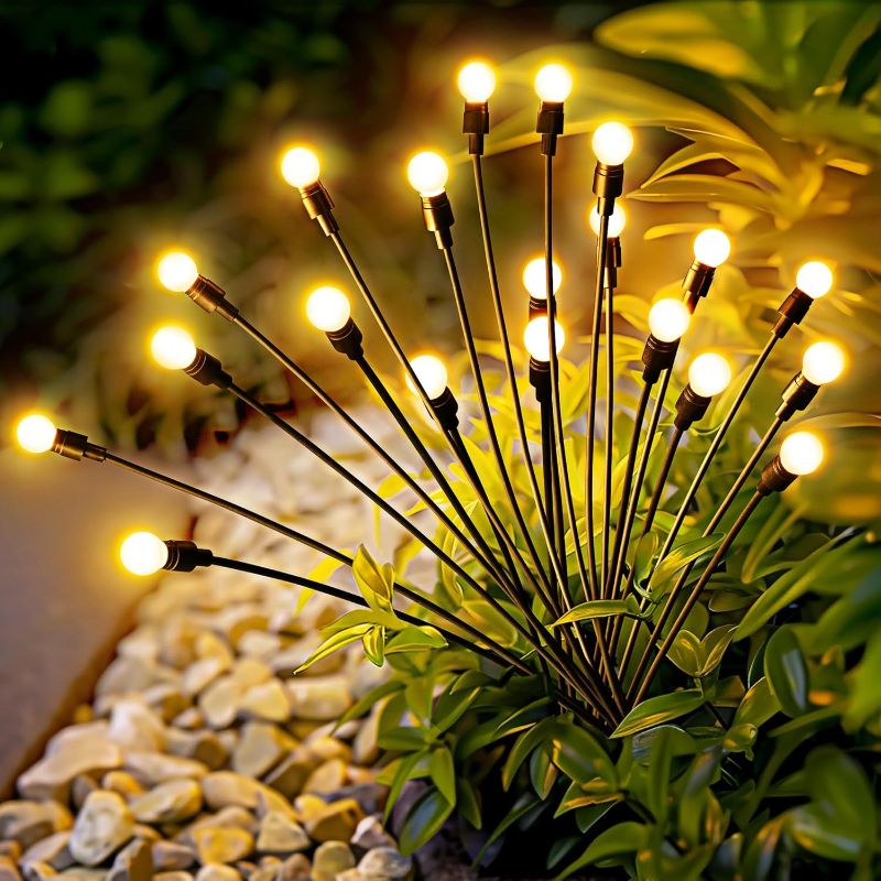 Photo 1 of Solar Garden Lights, 20 LED Firefly Garden Lights Solar Outdoor, Solar Lights for Outside Sway by Wind, Solar Lights Outdoor Waterproof for Christmas Yard Patio Pathway Decoration
