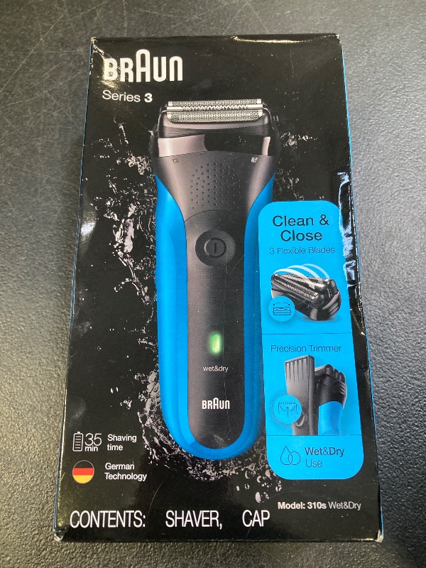 Photo 1 of Braun Electric Razor for Men, Series 3 310s Electric Foil Shaver, Rechargeable, Wet & Dry