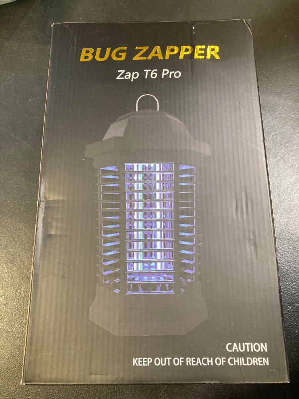 Photo 1 of GOOTOP Bug Zapper Outdoor, Mosquito Zapper, Electric Fly Zapper, Mosquito Killer, Fly Traps, 3 Prong Plug, Flying Insects Zapper Indoor Outdoor 90-130V, 4200V, ABS Plastic Outer (Black)
