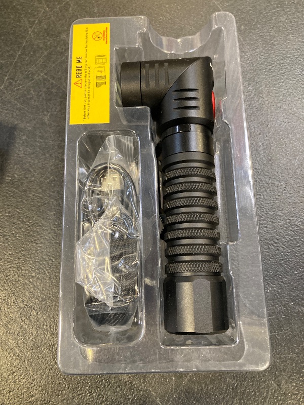 Photo 1 of MIJOMI Flashlight, Rechargeable Flashlight with 1300 High Lumen Dual Modes Spotlight and Floodlight, 90 Degree Swivel Head with Magnet Max 22H Runtime, for Work, Repair, Emergency S701