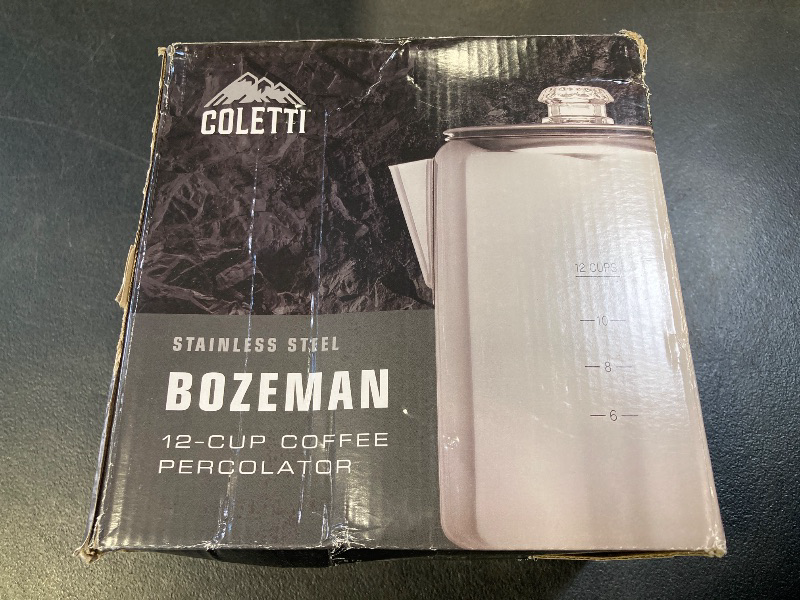 Photo 1 of COLETTI Bozeman Percolator Coffee Pot — Camping Coffee Pot, Camping Coffee Makers – America’s Favorite Percolator – NO Aluminum or Plastic [12 cup]