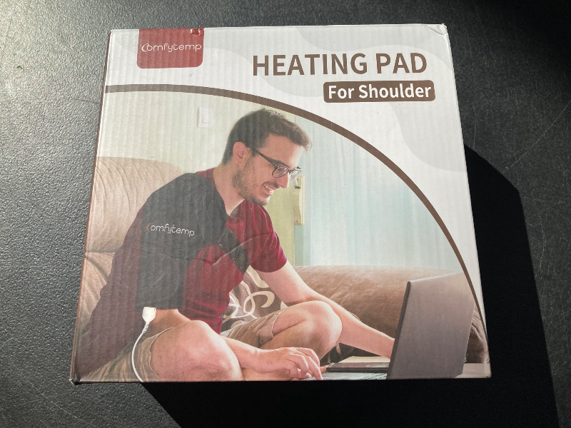 Photo 1 of Comfytemp Shoulder Heating Pad for Rotator Cuff Pain Relief, FSA HSA Eligible Heated Shoulder Wrap for Frozen Shoulder Heated Brace, Birthday Gifts for Mom Women, 3 Heat Settings, 2H Auto-Off (S/M)