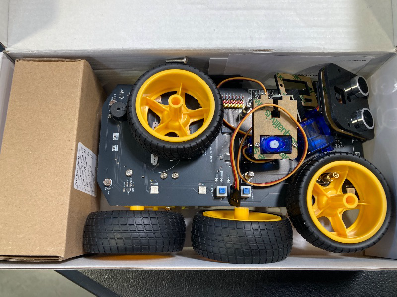 Photo 1 of Freenove 4WD Smart Car Kit for Raspberry Pi 5 4 B 3 B+ Zero 2 W, Face Tracking, Line Tracking, Light Tracing, Obstacle Avoidance, App Control, Camera, Servo (Raspberry Pi NOT Included)