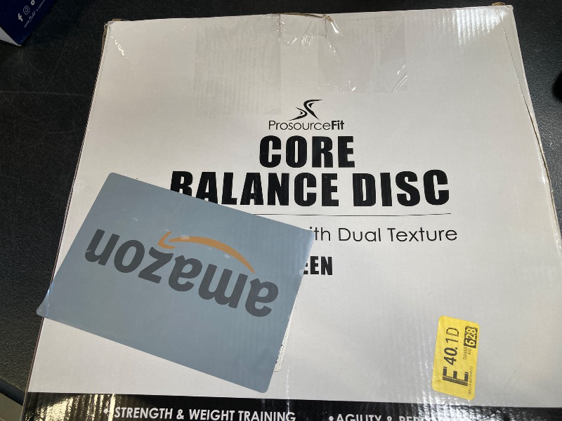 Photo 1 of ProsourceFit Core Balance Disc Trainer, 14” Diameter with Pump for Improving Posture, Fitness, Stability, Green