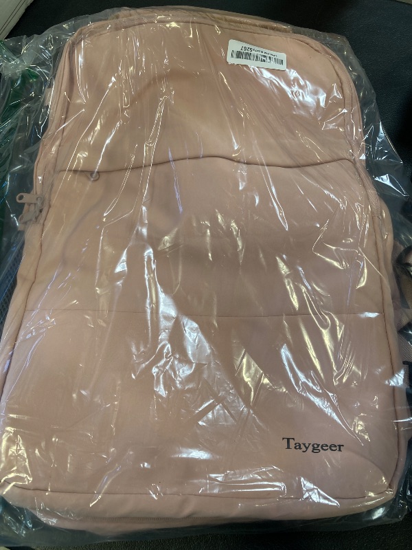 Photo 1 of Taygeer Laptop Backpack for Women, Large Travel Backpack with 17.3 inch Laptop Compartment, TSA Friendly 40l Carry On Mochila, Daypack Business Computer Bag for Office Work Travel Essentials, Pink