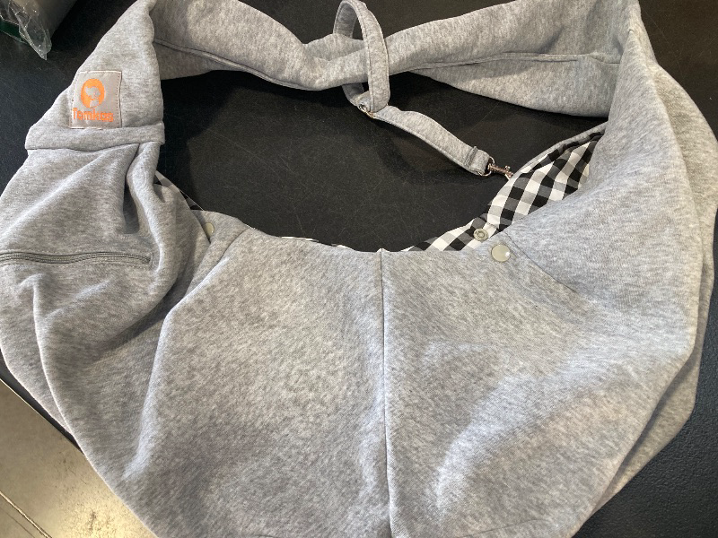 Photo 1 of Tomkas Small Dog Sling Carrier - Zipper Pocket & Adjustable Strap - for 3-10 lbs Pets(Grey) Puppy
