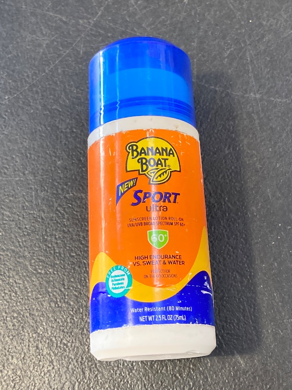 Photo 1 of Banana Boat Sport Ultra SPF 60 Roll On Sunscreen, 2.5oz | Travel Size Sunscreen Roller, Roll On Sunblock SPF 60, Oxybenzone-Free, Water Resistant, 2.5oz
