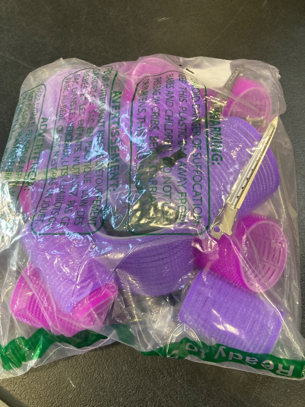 Photo 1 of 33 Piece Hair Rollers set, Self Grip Hair Rollers for Long Medium Short Hair, Large Medium Hair Curler (22 Rollers + 10 Stainless steel Clip +1 Storage Bag)
