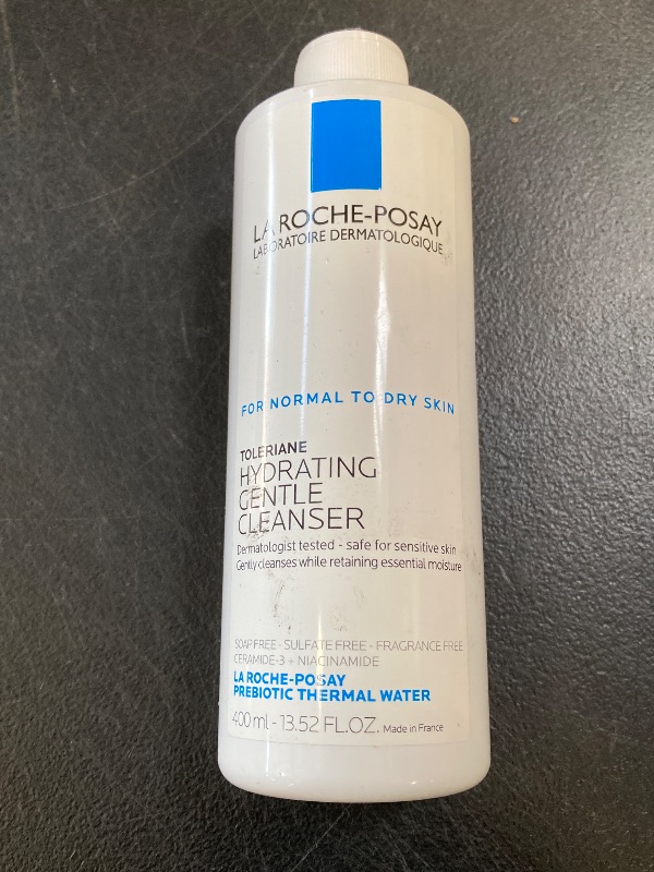 Photo 1 of La Roche-Posay Toleriane Hydrating Gentle Face Cleanser, Daily Facial Cleanser with Niacinamide and Ceramides for Sensitive Skin, Moisturizing Face Wash for Normal to Dry Skin, Fragrance Free