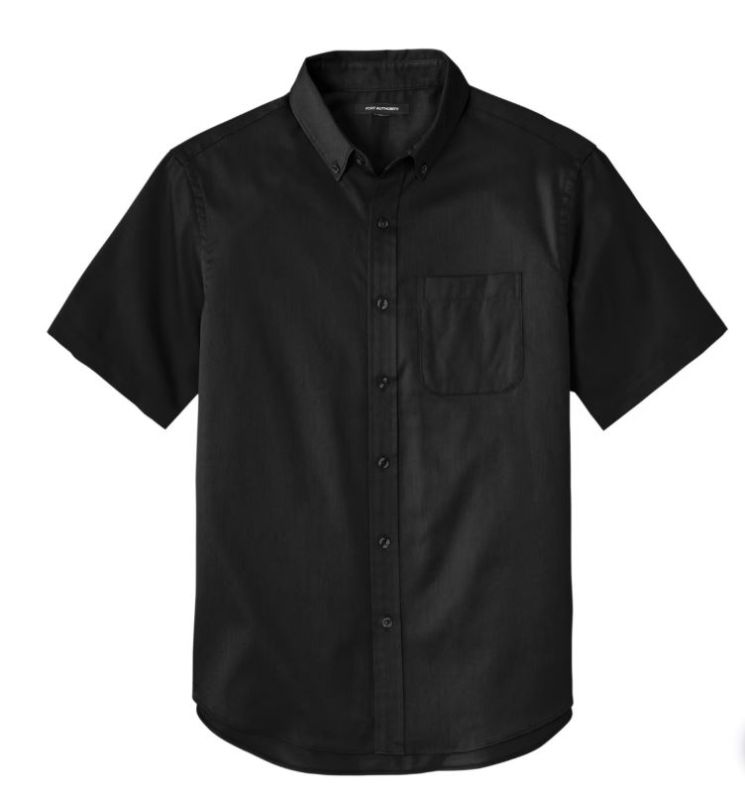 Photo 1 of Demeanor Short Sleeve Button Shirt Black - M 