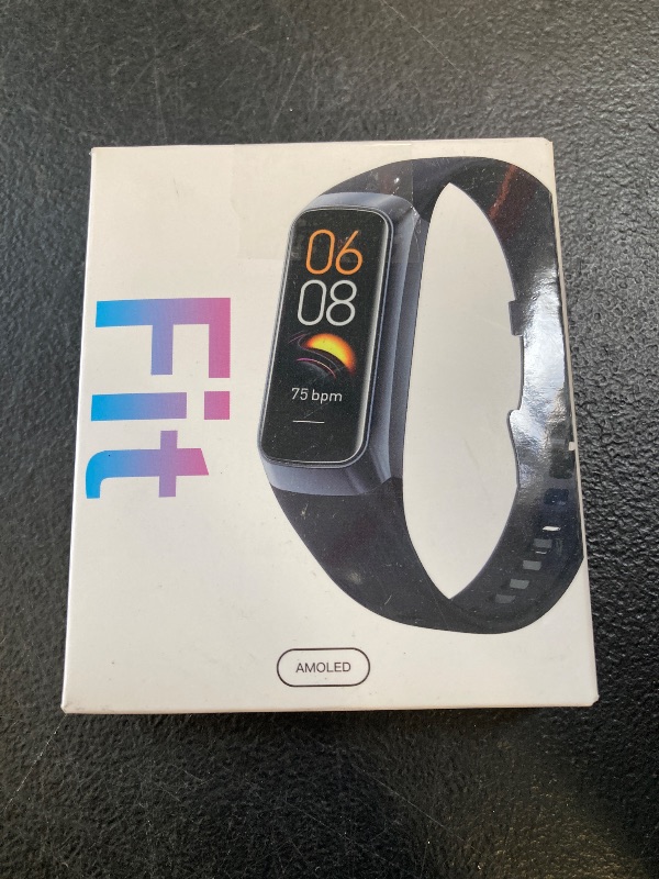 Photo 1 of VUHIGIB Fitness Tracker, 24/7 Heart Rate Blood Oxygen Blood Pressure Body Temp Monitor Sleep Calorie Tracker with 1.1" AMOLED Touch Color Screen Pedometer Smart Watch Waterproof for Women Men