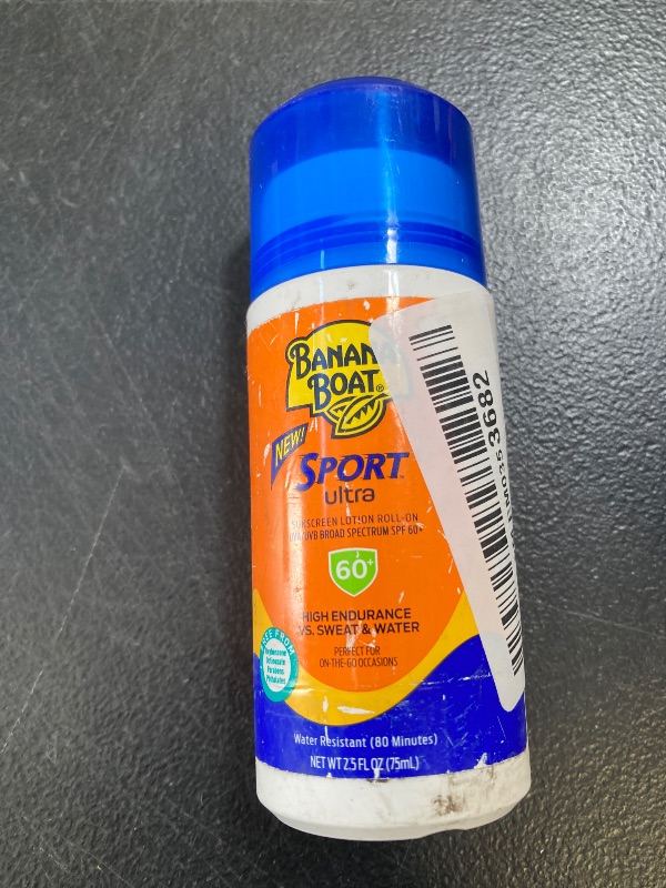 Photo 1 of Banana Boat Sport Ultra SPF 60 Roll On Sunscreen, 2.5oz | Travel Size Sunscreen Roller, Roll On Sunblock SPF 60, Oxybenzone-Free, Water Resistant, 2.5oz