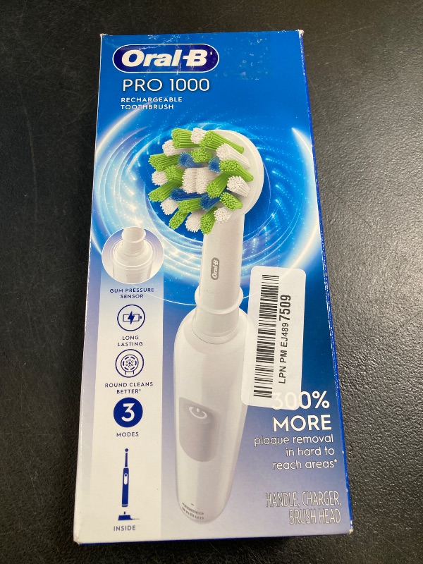 Photo 1 of Oral-B Pro 1000 Rechargeable Electric Toothbrush, White