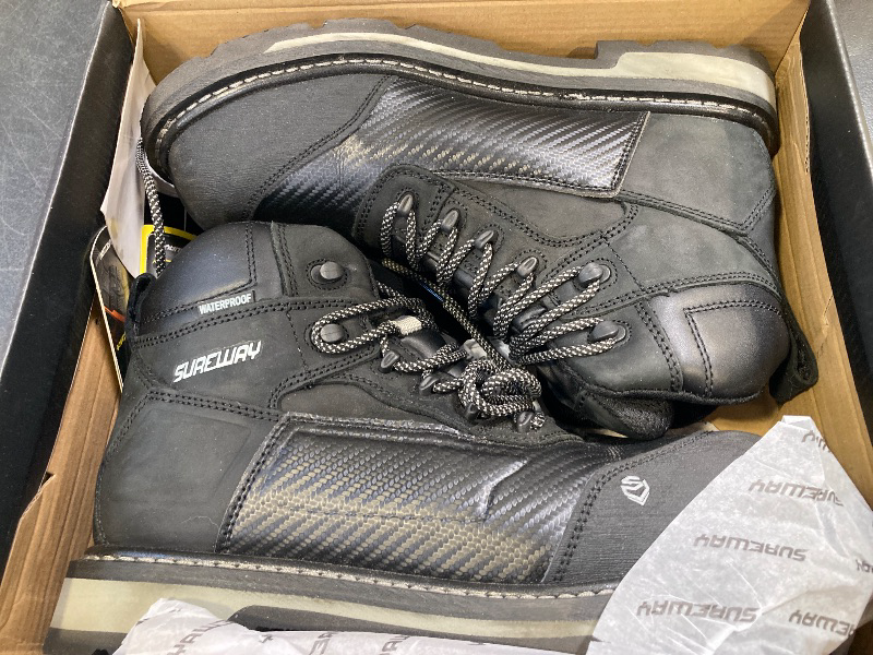 Photo 1 of SUREWAY Men's 6" Heavy Duty Composite Toe Waterproof Work Boot GoodyearWelt ?Construction, Superior Oil / Slip / Acid Resistant, Dual-Density Comfortable Outsole, Full-Grain, Men's Working Boots / Shoes - Size US Men's 10.5 