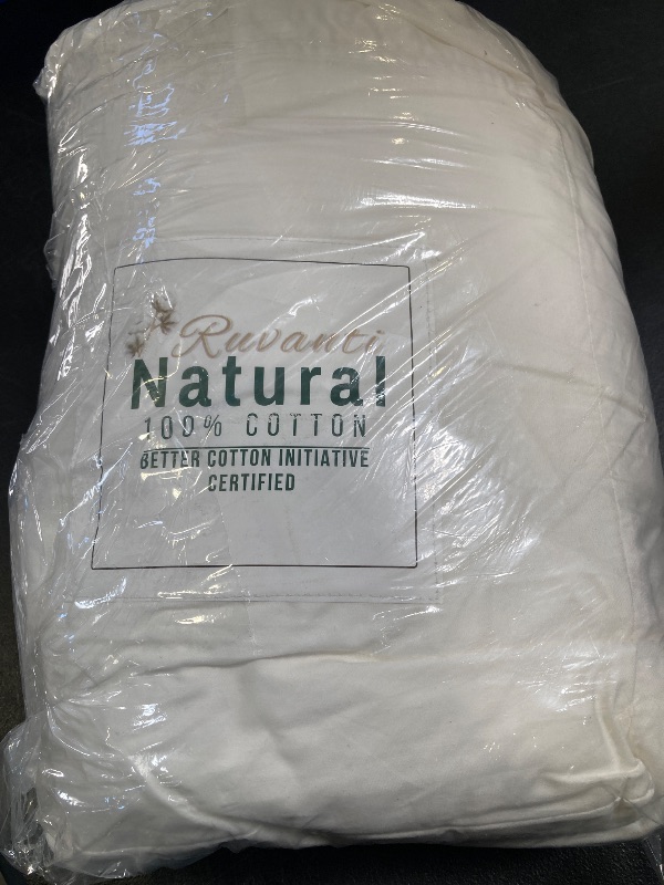 Photo 1 of RUVANTI 7 Pcs Cotton Sheets - 100% Natural Cotton Soft, Lightweight & Breathable Crispy Percale Bed Sheets, Split King Sheets for Adjustable Bed 16" Deep Pockets, Bright White