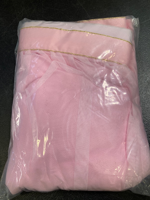 Photo 1 of Suppromo 6ft Pink Tulle Table Skirt Baby Shower Tablecloth for Rectangle Tables or Round Tables Pink Ruffle Tutu Table Skirts Desk Skirt for Princess Girls Birthday Party Cake Dessert Decorations