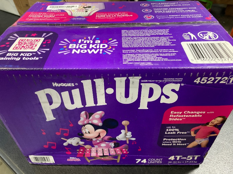 Photo 1 of Pull-Ups Girls' Potty Training Pants, Size 4T-5T Training Underwear (38-50 lbs), 74 Count