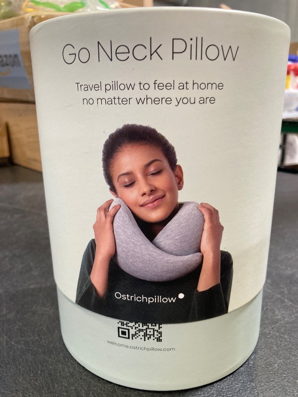Photo 1 of Ostrichpillow Go Neck Pillow, Travel Pillows for Airplanes, Premium Memory Foam Travel Pillow, 360º Ergonomic Design, Asymmetrical Sides, Travel Bag Included, Washable Modal Cover