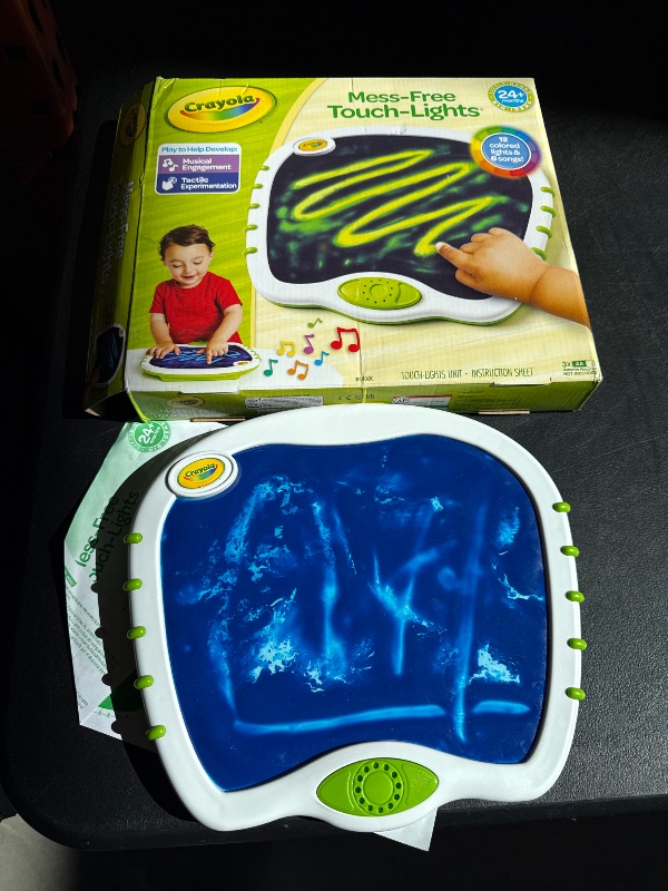Photo 1 of Crayola Toddler Touch Lights, Musical Sensory Toys for Toddlers, Light Up Drawing Pad, Mess Free Painting, Travel Activity, Gift for Toddlers, 2+