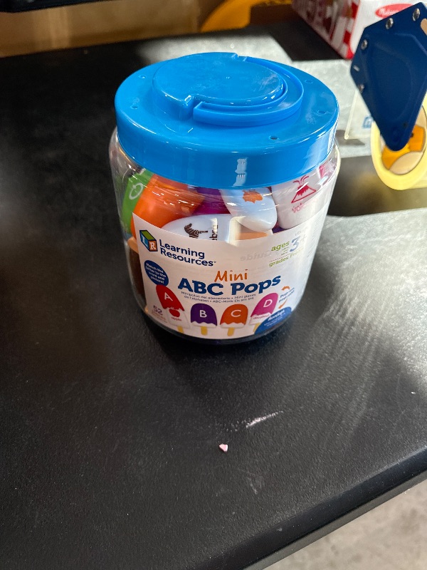 Photo 1 of Learning Resources Mini ABC Pops – Alphabet Learning Toys, ABC Puzzle, Phonics Games for Toddlers, Fine Motor Toys, Play Food Set, Preschool Learning Activities, Sensory Bin Letters, Gifts for Kids