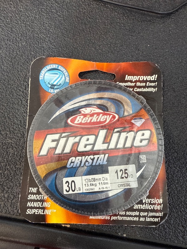 Photo 1 of Berkley FireLine® Superline, Crystal, 30lb | 4.5kg, 125yd | Fishing Line, Suitable for Freshwater Environments