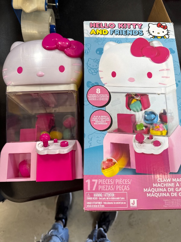 Photo 1 of Jazwares Hello Kitty and Friends, 12” Claw Machine with 8 Collectible Mini Figures - Officially Licensed Sanrio Product from (Amazon Exclusive)