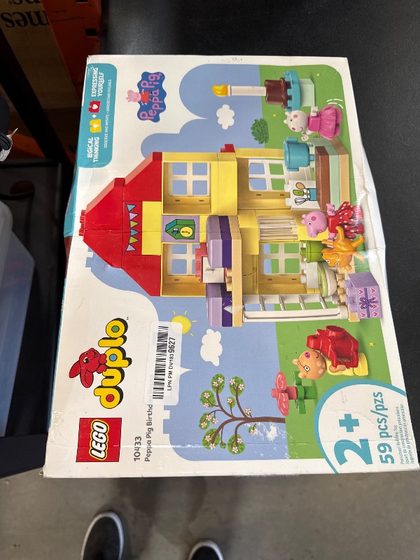 Photo 1 of LEGO DUPLO Peppa Pig Birthday House Playset with 3 Animal Figures, Educational Toy for 2 Year Olds, Buildable Dollhouse for Creative Role Play, Peppa Pig Toy for Girls, Boys and Toddlers, 10433