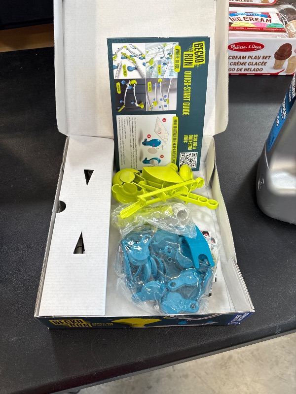 Photo 1 of Gecko Run Marble Run Starter Set by Thames & Kosmos, Toy of The Year Winner - 63 Piece Vertical Marble Run, Flexible Tracks | Fast, No-Mess Setup, Residue-Free Nano-Adhesive Pads, Creative Play