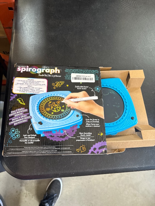 Photo 1 of Spirograph Doodle Pad– Arts and Crafts, Scratch Art, LCD Writing Tablet for Kids, Kids Toys, Art Supplies, Drawing Kit, Spiral Art, Double-Sides Stylus, Build-in Storage, Stencils Included, Ages 5+
