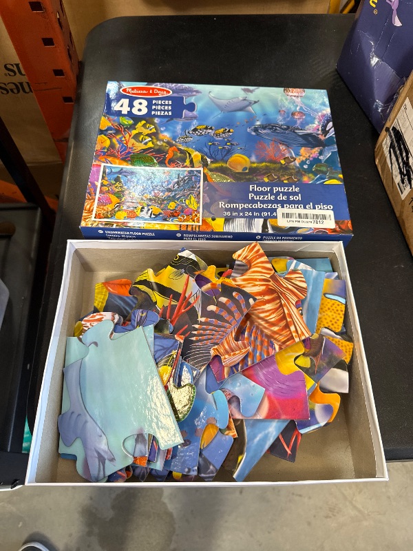 Photo 1 of Melissa & Doug Underwater Ocean Floor Puzzle (48 pcs, 2 x 3 feet) - FSC Certified