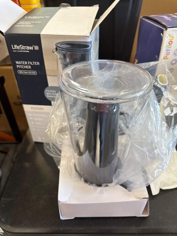 Photo 1 of LifeStraw Home – Water Filter Pitcher, 10-Cup, Midnight Blue, BPA Free Designed for Everyday Protection Against Bacteria, parasites, microplastics, Lead, Mercury, PFAS and a Variety of Chemicals