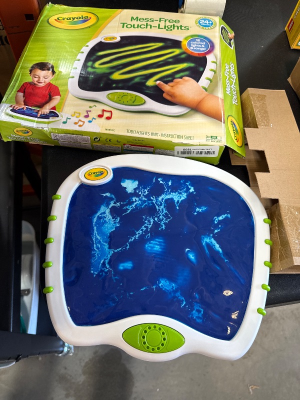 Photo 1 of Crayola Toddler Touch Lights, Musical Sensory Toys for Toddlers, Light Up Drawing Pad, Mess Free Painting, Travel Activity, Gift for Toddlers, 2+